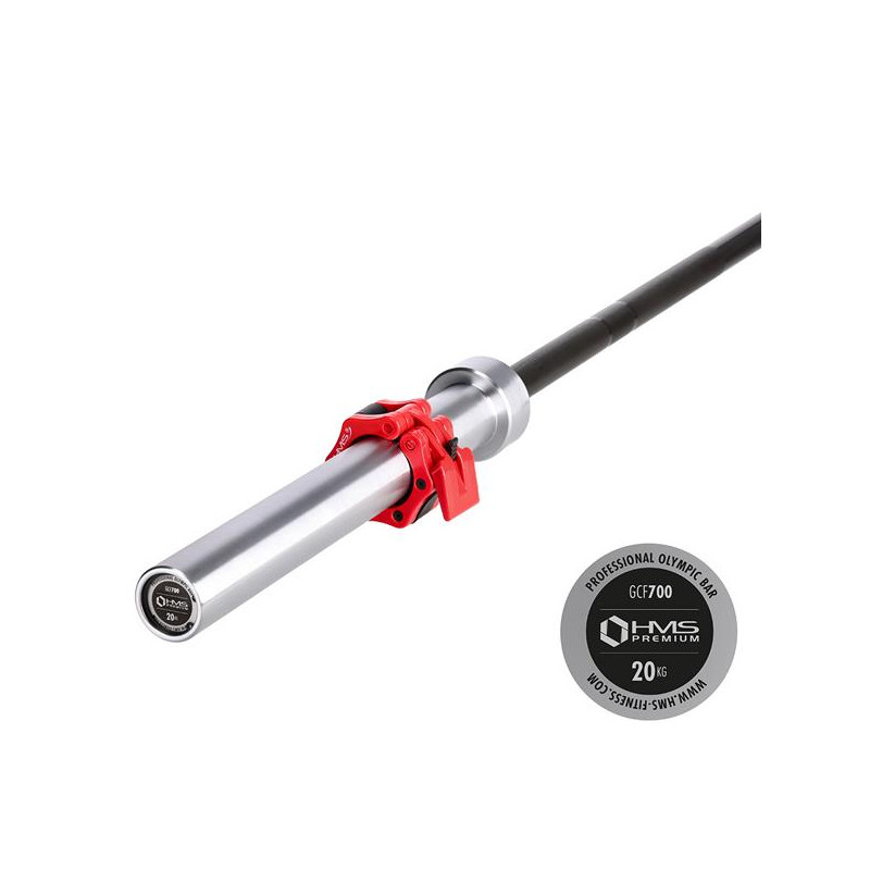 Gcf700 Gryf Olimpijski 20 Kg 2200Mm + Zacisk Zg1000 Red Hms Premium