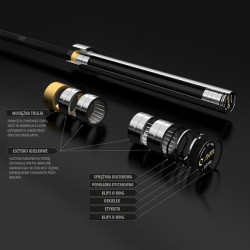 Gcf700 Gryf Olimpijski 20 Kg 2200Mm + Zacisk Zg1000 Red Hms Premium