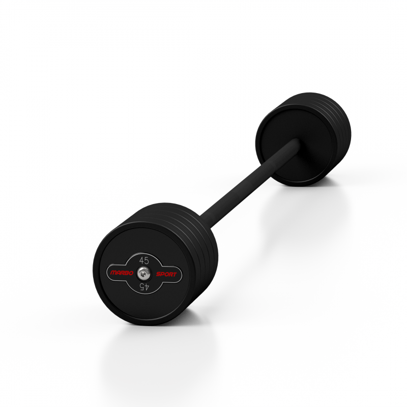 Sztanga Gumowana Prosta 45 Kg Czarny Mat - Marbo Sport Sztanga Gumowana Prosta 45 Kg Czarny Mat - Marbo Sport