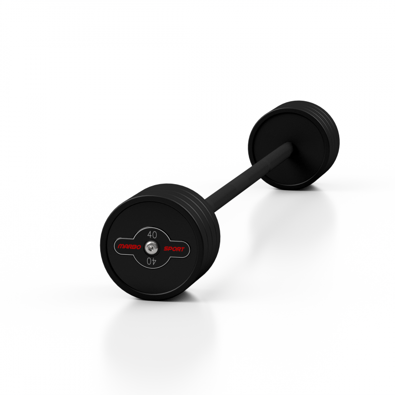 Sztanga Gumowana Prosta 40 Kg Czarny Mat - Marbo Sport Sztanga Gumowana Prosta 40 Kg Czarny Mat - Marbo Sport