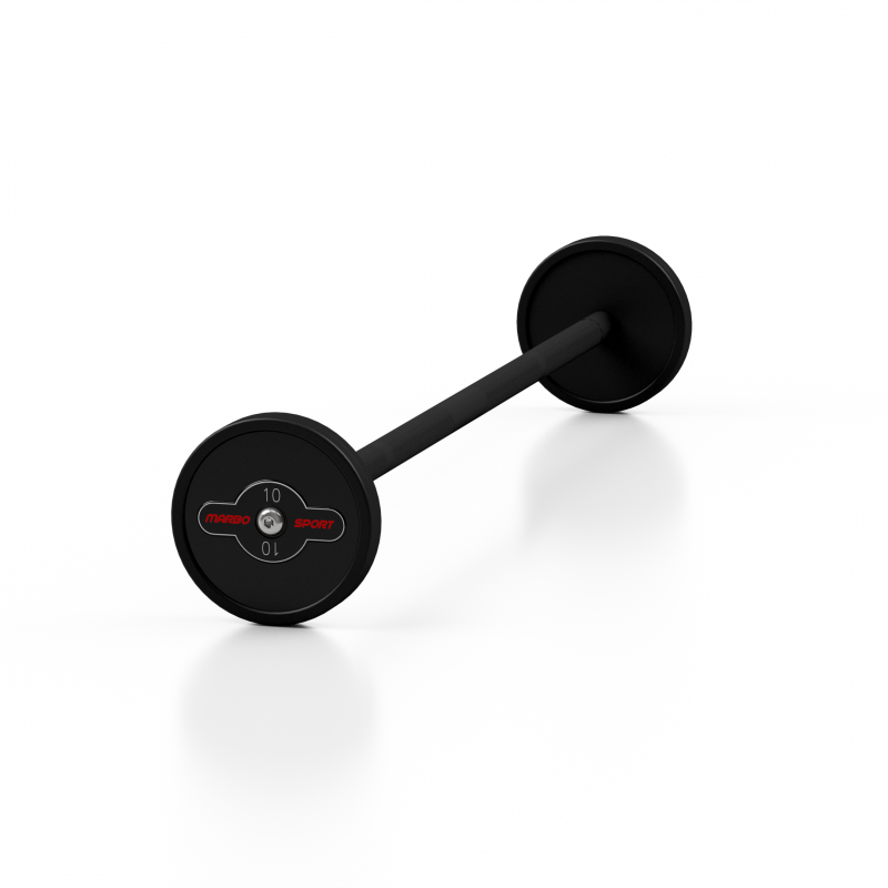 Sztanga Gumowana Prosta 10 Kg Czarny Mat - Marbo Sport