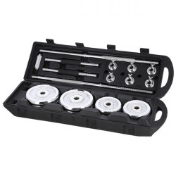 Stc50 Sztangielki/Sztanga W Walizce Chrom 2X25Kg Hms