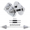 Stc50 Sztangielki/Sztanga W Walizce Chrom 2X25Kg Hms