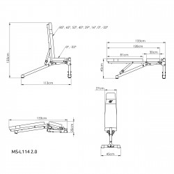 Ławka Składana Ms-L114 2.0 - Marbo Sport