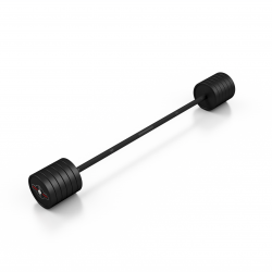 Sztanga Gumowana Prosta 50 Kg Czarny Mat - Marbo Sport