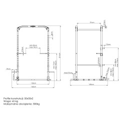 Wielofunkcyjna Klatka Treningowa Power Rack Ms-U112 2.0 - Marbo Sport
