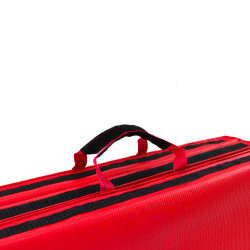 Materac Gimnastyczny Składany Twardy Z Rzepami 180 X 60 X 5 Cm Czerwony - Marbo Sport