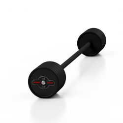 Sztanga Gumowana Prosta 45 Kg Czarny Mat - Marbo Sport