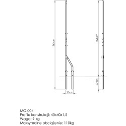 Słup Zewnętrzny Mo-004 - Marbo Sport