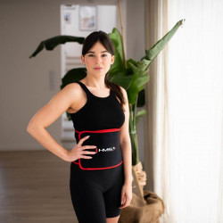 Zestaw Hula Hop Magnetyczny Green Hhm13 Z Licznikiem Hms + Pas Wyszczuplający Br163 Black