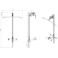 Wyciąg Góry I Dolny Do Ławek Semi-Pro Ms-W102 2.0 - Marbo Sport