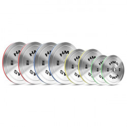Tos Zestaw Talerzy Olimpijskich Stalowych Kalibrowanych 2 X 10 - 25 Kg (140 Kg) Hms