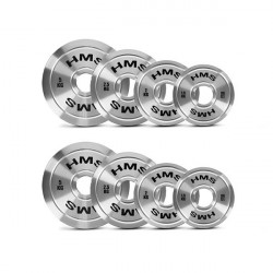 Tos Zestaw Talerzy Olimpijskich Stalowych Kalibrowanych 2 X 1.5 - 5.0 Kg (22 Kg) Hms