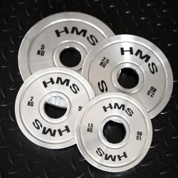 Tos Zestaw Talerzy Olimpijskich Stalowych Kalibrowanych 2 X 1.5 - 5.0 Kg (22 Kg) Hms