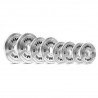 Tos Zestaw Talerzy Olimpijskich Stalowych Kalibrowanych 2 X 1.5 - 5.0 Kg (22 Kg) Hms