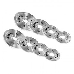 Tos Zestaw Talerzy Olimpijskich Stalowych Kalibrowanych 2 X 1.5 - 5.0 Kg (22 Kg) Hms
