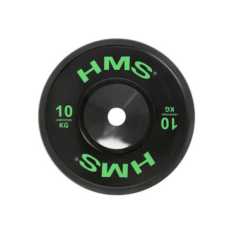 Btbr10 Talerz Olimpijski Bumper 10 Kg Hms Btbr10 Talerz Olimpijski Bumper 10 Kg Hms