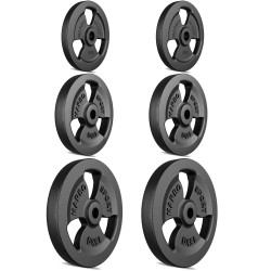 Zestaw Obciążeń Żeliwnych Kierownica 60 Kg / 2 X 15 Kg + 2 X 10 Kg + 2 X 5 Kg - Marbo Sport