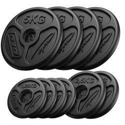 Zestaw Obciążeń Żeliwnych Olimpijskich 30 Kg / 4 X 5 Kg + 2 X 2,5 Kg + 4 X 1,25 Kg - Marbo Sport