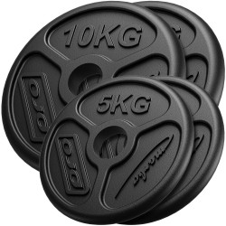 Zestaw Obciążeń Żeliwnych Olimpijskich 30 Kg / 2 X 10 Kg + 2 X 5 Kg - Marbo Sport