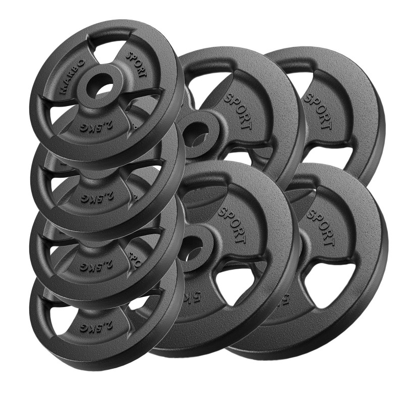 Zestaw Obciążeń Żeliwnych Kierownica 30 Kg / 4 X 5 Kg + 4 X 2,5 Kg - Marbo Sport Zestaw Obciążeń Żeliwnych Kierownica 30 Kg / 4 X 5 Kg + 4 X 2,5 Kg - Marbo Sport