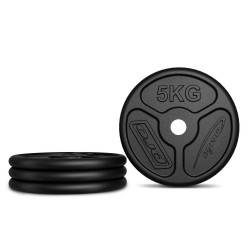 Zestaw Obciążeń Żeliwnych Slim 30 Kg / 4 X 1,25 Kg, 2 X 2,5 Kg, 4 X 5 Kg - Marbo Sport