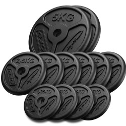 Zestaw Obciążeń Żeliwnych Slim 30 Kg / 4 X 1,25 Kg, 6 X 2,5 Kg, 2 X 5 Kg - Marbo Sport