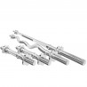 Zestaw Mwg3 | Gryf Prosty Śrubowy 180 Cm + Gryf Lekko Łamany Śrubowy 120 Cm + 2 X Gryf Prosty Śrubowy 40 Cm 30 Mm - Marbo Sport