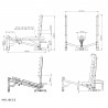 Adjustable Bench with Stands and Negative Incline Marbo Sport Ms-L106 2.0