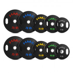 Tog Zestaw Talerzy Olimpijskich Ogumowanych 2 X 5 - 25 Kg (150 Kg) Hms