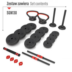 Weight Set Pro Set 6in1 30Kg Hms Sgn130