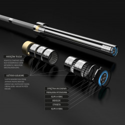 Olympic Bar 20kg 2.2m HMS PREMIUM Go900 + Lock Jaw (2 pcs)