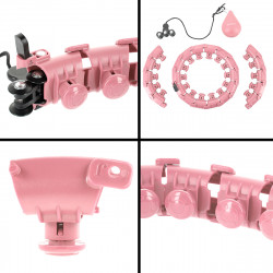 Hhw01 Hula Hop Pink Z Wypustkami I Obciążnikiem Hms