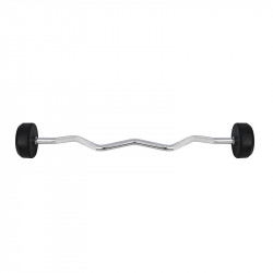Bar/Dumbbell Fixed Bent Rubberized 35 Kg HMS Gsl-35
