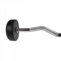 Bar/Dumbbell Fixed Bent Rubberized 35 Kg HMS Gsl-35