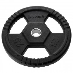 Toh25 Czarny Talerz Olimpijski Ogumowany 25 Kg Hms
