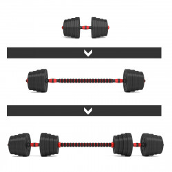 Dumbbells-Barbell Made Of Composite Materials 30 Kg HMS Sgp30