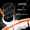Hhm21 Hula Hop White/Orange Z Magnesami, Wypustkami Tpe I Obciążnikiem + Licznik Hms