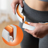 Hhm21 Hula Hop White/Orange Z Magnesami, Wypustkami Tpe I Obciążnikiem + Licznik Hms