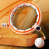 Hhm21 Hula Hop White/Orange Z Magnesami, Wypustkami Tpe I Obciążnikiem + Licznik Hms