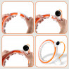 Hhm21 Hula Hop White/Orange Z Magnesami, Wypustkami Tpe I Obciążnikiem + Licznik Hms
