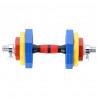 Dumbbells-Barbell in a Colorful Suitcase 2X10Kg HMS Skc20