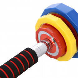Dumbbells-Barbell in a Colorful Suitcase 2X10Kg HMS Skc20