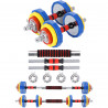 Dumbbells-Barbell in a Colorful Suitcase 2X10Kg HMS Skc20