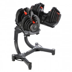Adjustable Dumbbell Set (2 pcs) Sr80 + HMS Pro Str10 Stand