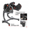 Adjustable Dumbbell Set (2 pcs) Sr80 + HMS Pro Str10 Stand