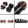 Adjustable Dumbbell Set (2 pcs) Sr80 + HMS Pro Str10 Stand