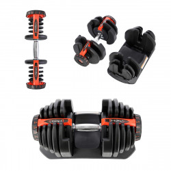 Adjustable Dumbbell Set (2 pcs) Sr80 + HMS Pro Str10 Stand