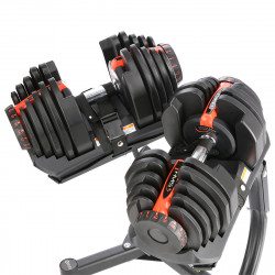 Adjustable Dumbbell Set (2 pcs) Sr80 + HMS Pro Str10 Stand
