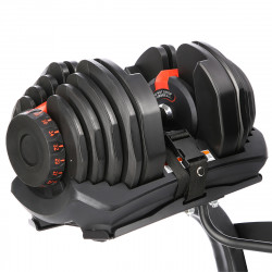 Adjustable Dumbbell Set (2 pcs) Sr80 + HMS Pro Str10 Stand